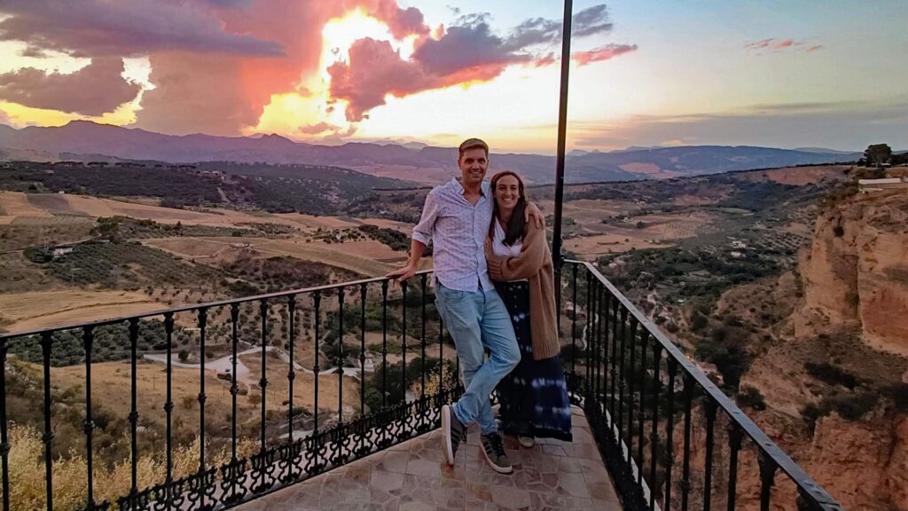 Mike & Lucía in Ronda, the team behind Andalusia Uncovered and Blogueraviajera