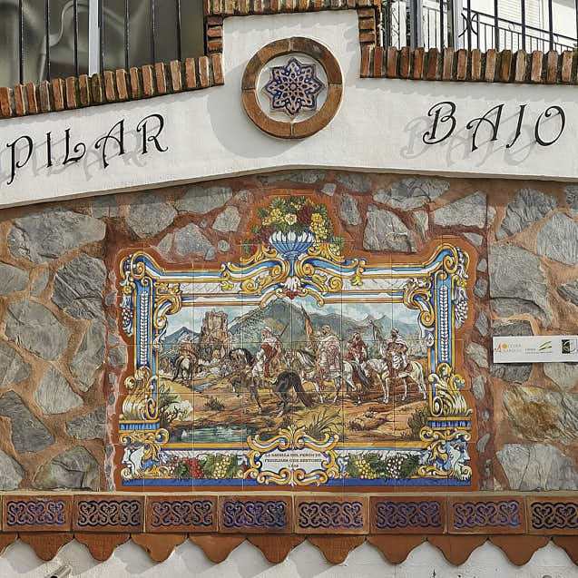 Mosaic in Cómpeta part of a route around the town