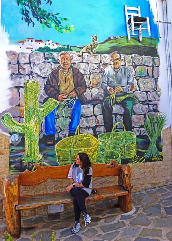 Street art in the town of Parauta in Málaga Andalusia