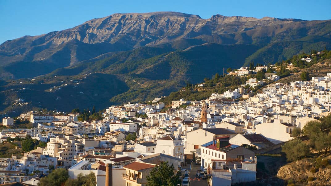 Mountains behind the town of Cómpeta in Málaga, Andalusia