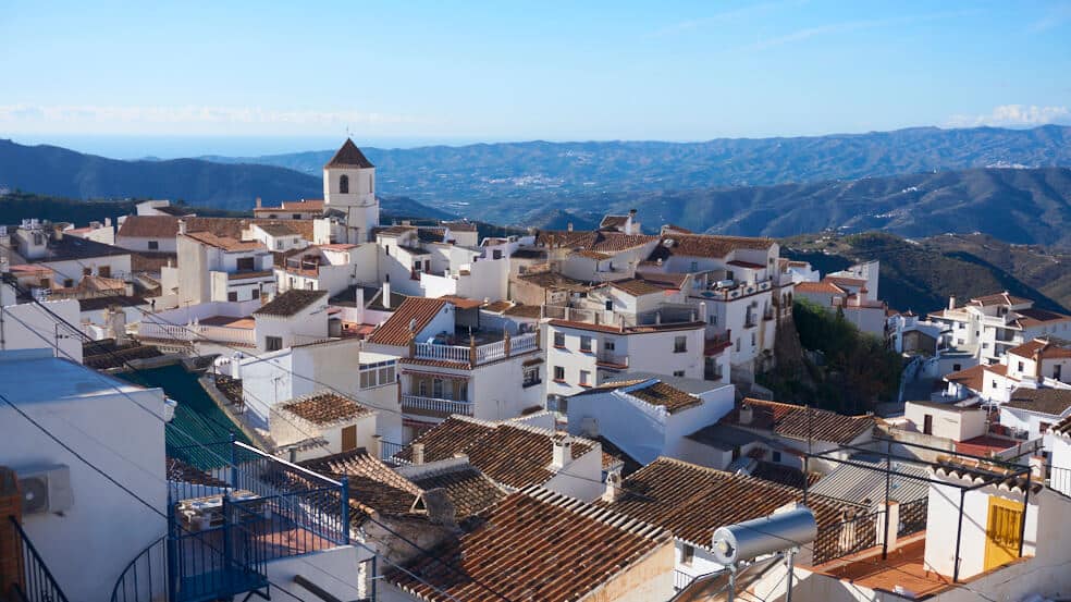 Views across to the coast from Cómpeta