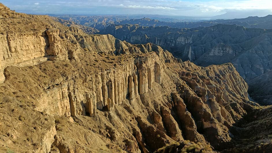 Views of the incredible canyons in the Granada Geopark