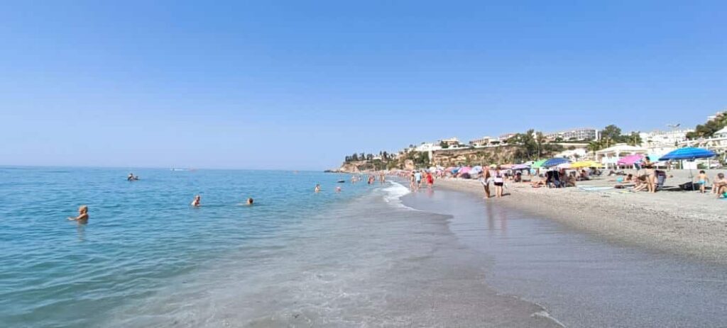 Beach inbetween Nerja and Maro