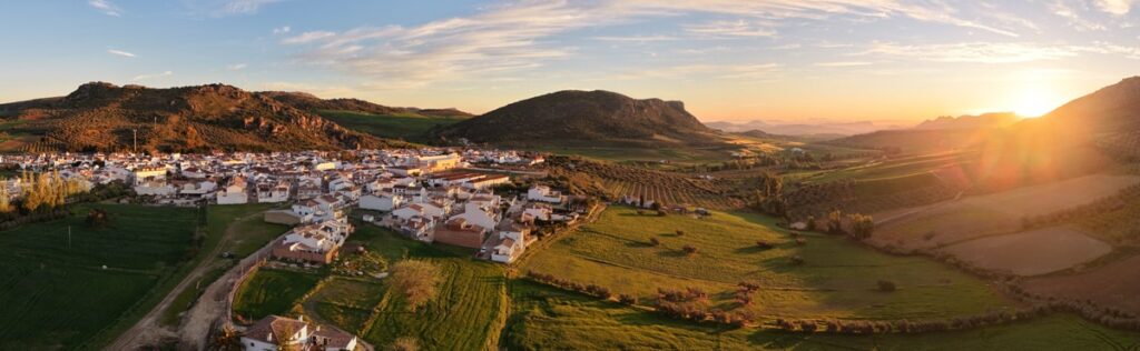 Sunrise over the Cuevas del Becerro, Malaga