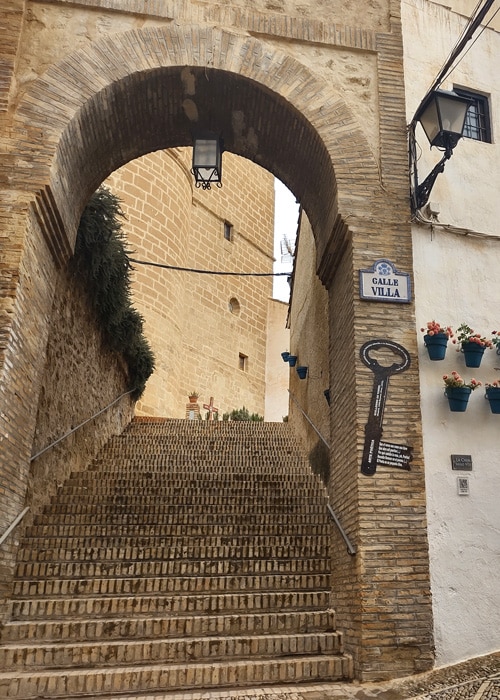 calle villa Iznájar Córdoba Andalusia