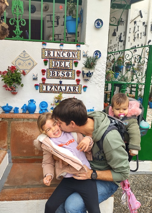The kissing corner in Iznájar Córdoba Andalusia