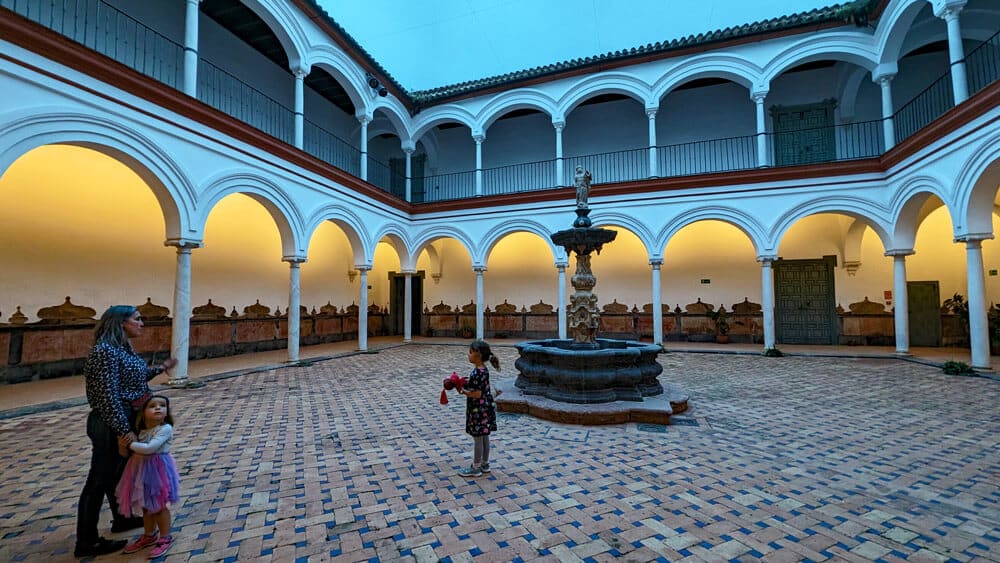 Palace of Peñaflor the courtyard